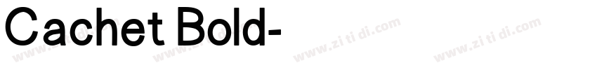 Cachet Bold字体转换